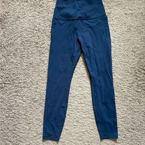 CRZ YOGA Deep Blue Performance Leggings